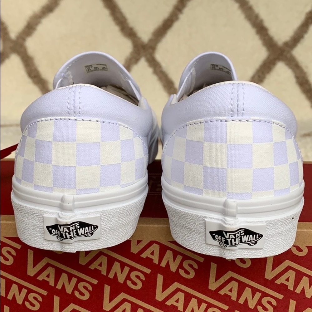 VANS CLASSIC SLIP ON CHECKERBOARD TRUE WHITE MENS - Picture 10 of 16